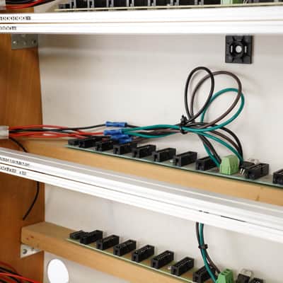 Custom 15U 104HP Wooden Eurorack Case w/ Synth Rotek Super Power Modules #52894 image 9