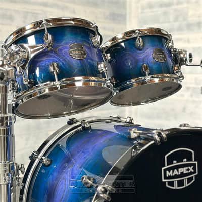 Mapex Saturn VI Rock 4pc Drum Set 22/10/12/16 Cobalt Burst image 3