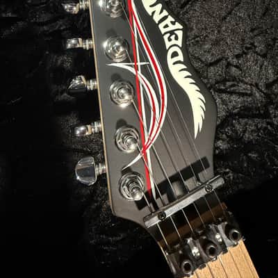 2014 Dean USA "Tracii Guns" Signature Nash Vegas T-Style Satin Black Pinstripe image 7