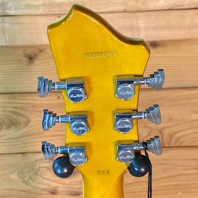 Hagstrom SUVIK-DDL Super Viking Semi-Hollow - Dandy Dandelion image 7