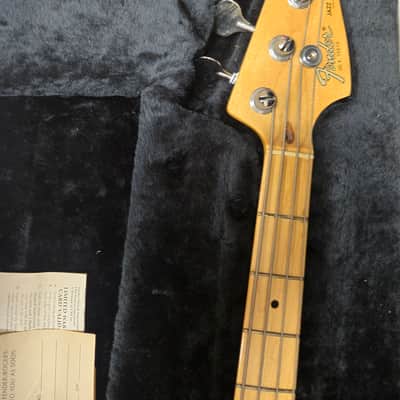 Fender Standard Jazz Bass with Maple Fretboard 1984 - 1986 - Sienna Sunburst image 5