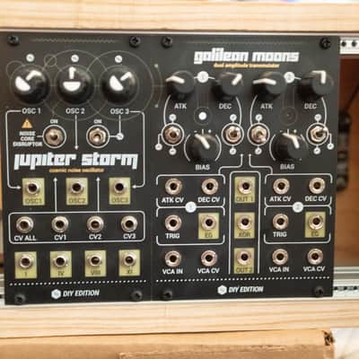 Wood 72hp Eurorack Case w/ Hexinverter Jupiter Storm and Galilean Moons image 4
