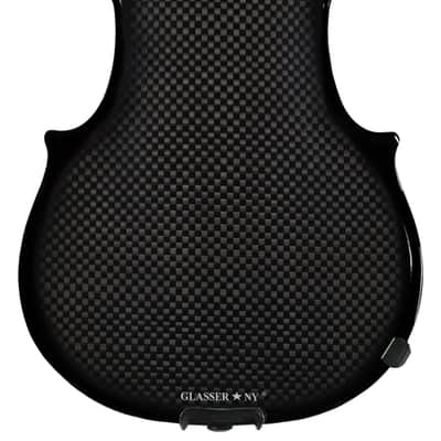 Glasser Carbon Composite Acoustic Electric 6-String Violin (4/4 Size) 2020s AE Black image 2