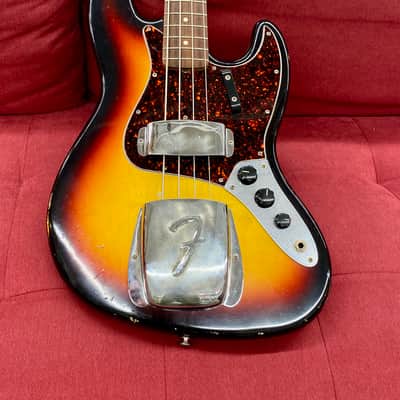 Fender Custom Shop '64 Jazz Bass Relic 2006 - 3-Tone Sunburst image 4
