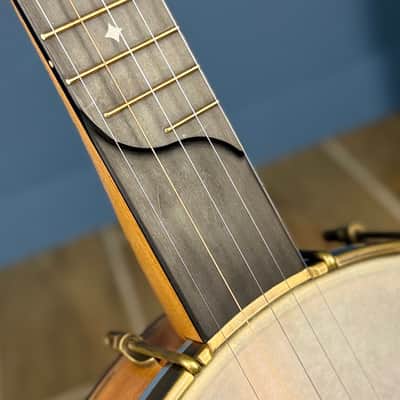 Rickard 12" Cherry Little Wonder Banjo with Antiqued Brass Hardware image 15