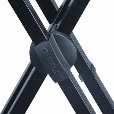 Quik Lok T-550 Double-Braced Keyboard Stand, Black image 2