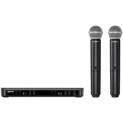 Shure BLX288/SM58 Dual Wireless Microphone System w SM58 Mics J11 Freq Band image 3