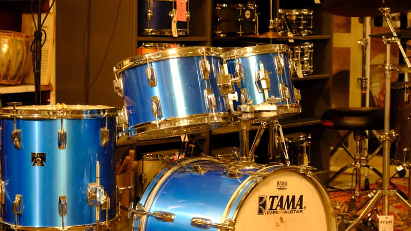 Tama Imperialstar 18/10/12/14 1980s - Metalic Blue image 1