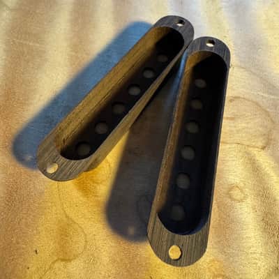 Guilford Brazilian Rosewood Single Coil Pickup Covers - 1 pair - fits Fender USA 53mm poles image 2