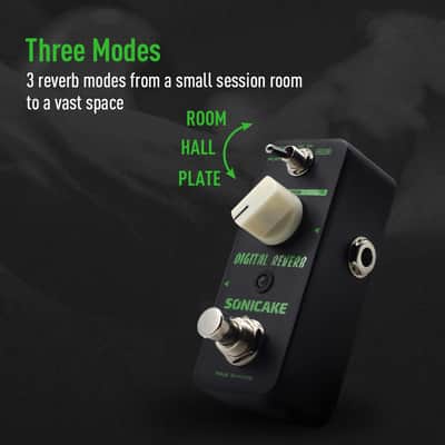 SONICAKE Digital Reverb Room Hall Plate Guitar Effects Pedal(U.S. domestic inventory) image 3