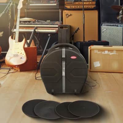 Immagine SKB Cases 22-Inch Rolling Cymbal Vault, Rolling Case for 22-Inch Cymbals, Holds Up to 8 Traditionally Shaped Cymbals, Includes Carrying Handle - 4