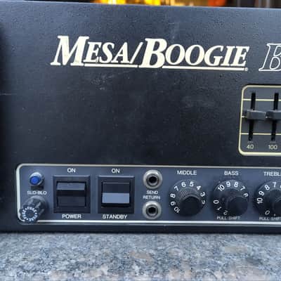 Mesa Boogie Bass 400+ 2-Channel 400-Watt Rackmount Bass Amp Head 1985 - 1989 - Black image 2