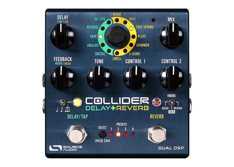 Source Audio Collider Delay + Reverb Guitar Effect Pedal w/ Power Supply - SA263 -in-box! image 1