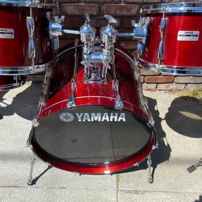 Holy Grail Drum Set! Yamaha Recording Custom 1970s - 1980s - World’s Most Recorded Drums ! Natural Wood Cherry Wood Walnut image 9