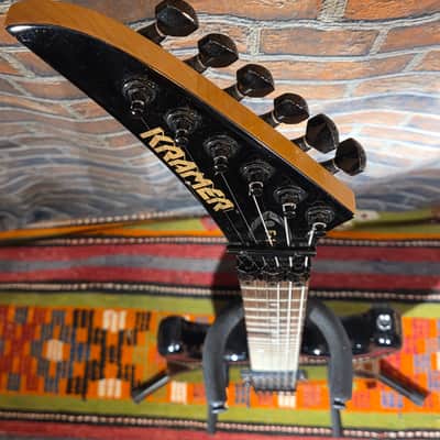 Vintage 1980s Kramer F-1000 Left-Handed Black w/ OHSC image 3