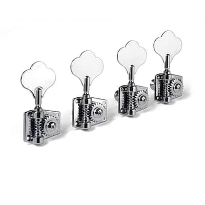 Golden Age Adjustable Tension Bass Tuner Set, 4-in-line, chrome image 1