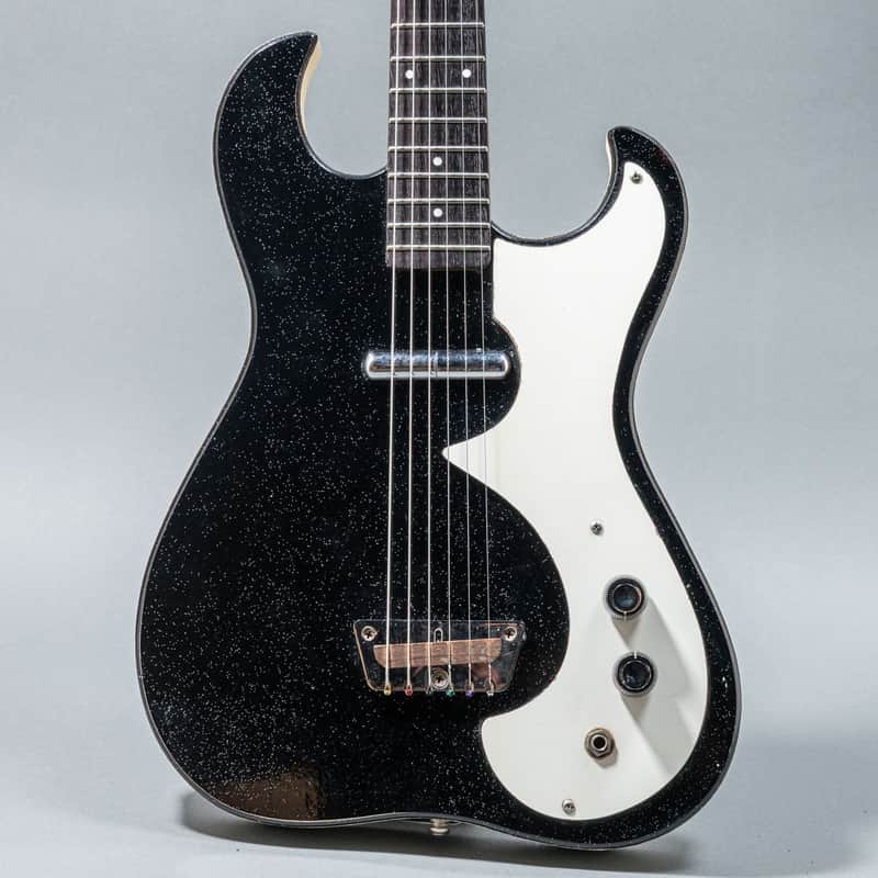 Silvertone 1448 w/ Amp-in-Case 1900, Black Sparkle image 1