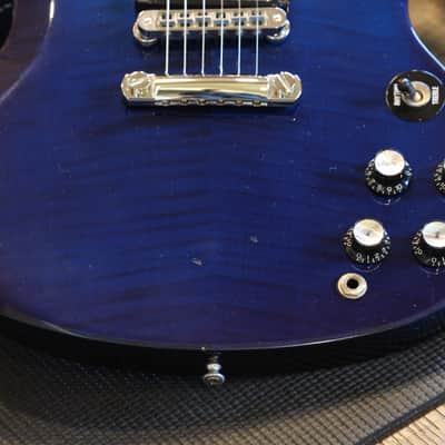 2006 Gibson SG Supreme Electric Guitar Figured Blue Burst + OHSC image 5