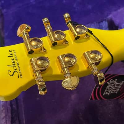 Schecter Diamond Series Prince Cloud Guitar Last one Yellow image 5