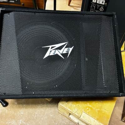 1 pair Peavey PV 15M 2-way Stage Monitors - Black image 1