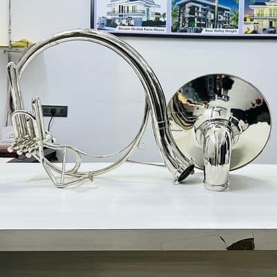 22” BBb Silver Brass Sousaphone – 3 Valve – High Polish Finish – With Case & Mouthpiece – New image 10