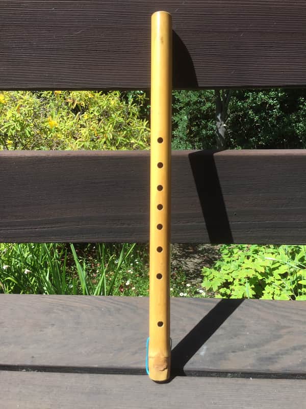 No Brand Khlui Thai Ducted Bamboo Flute 1990's - Glossy natural bamboo image 1