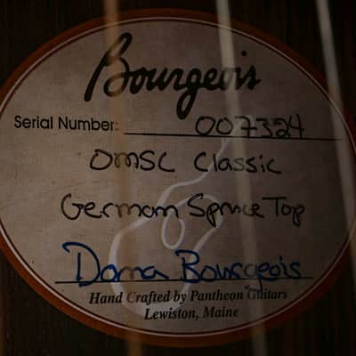 Bourgeois OMSC Classic Acoustic Guitar #7324 image 2