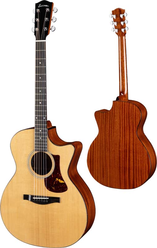Eastman AC122-1CE Deluxe Grand Auditorium Acoustic - Thermo-Cure Natural image 1