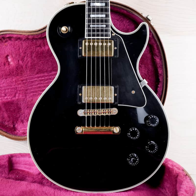 Gibson Les Paul Custom 2001 Ebony Black Beauty Yamano Music w/ OHSC, Paperwork image 1