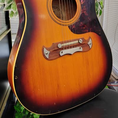 Framus Texan 5/196 Acoustic Guitar - Sunburst West Germany - Vintage 1969 Model image 3