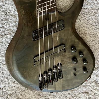 Ibanez BTB805MSTGF 5-String Multi-Scale Bass w/Case, Transparent Gray image 3