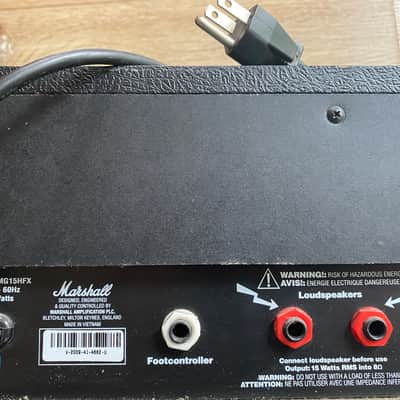 Marshall MG MG15HFX 2-Channel 15-Watt Solid State Guitar Amp Head 2009 - 2012 - Black image 3