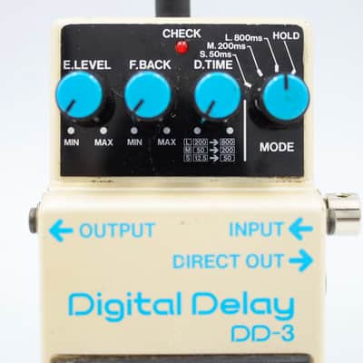 Boss DD-3 Digital Delay Long Chip 1989 Made in Japan Guitar Effect Pedal IA46398 image 3
