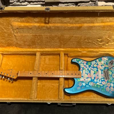 1999 Crafted in Japan Blue Floral Stratocaster image 17