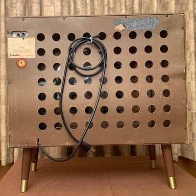 Silvertone Model 4707 45-Watt 1x12 Organ Amplifier 1960s - Wood with Wheat Grille image 5