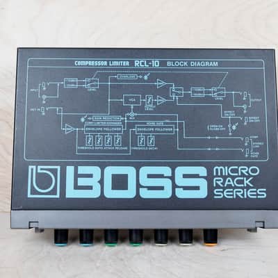 Boss RCL-10 Micro Rack Series Compressor Limiter Black Made in Japan MIJ w/ Power Supply image 7