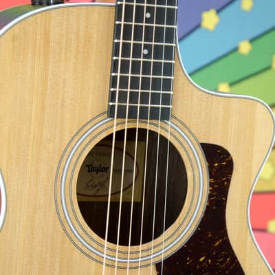 Taylor 212ce 6 String  Acoustic- Electric Guitar with cutaway, pickup & carry bag image 6