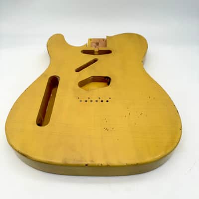 MJT Telecaster Body Lefty Relic Alder Nitro Butterscotch Light mjt6655 image 4