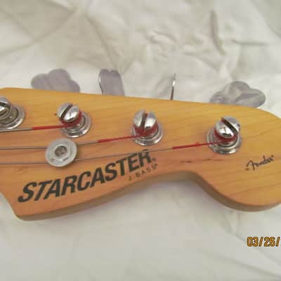 Fender Starcaster J Bass Made in Indonesia 2009 w/ Minty Fender Fitted Case image 10