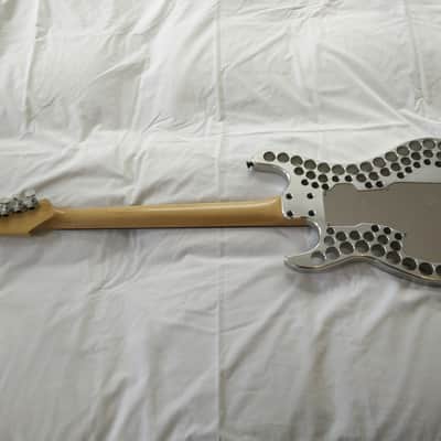 Abel Axe Strat-type body with holes  1994 - 1996 Silver image 7
