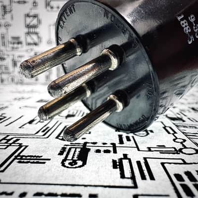 General Electric 5Z3 Rectifier Tube 1949 Black Plates - Tested image 13
