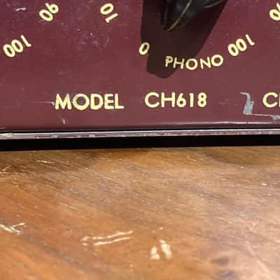 Challenger Amplifier co. CH618 1940’s Guitar Amplifier Head - Red / grey image 10