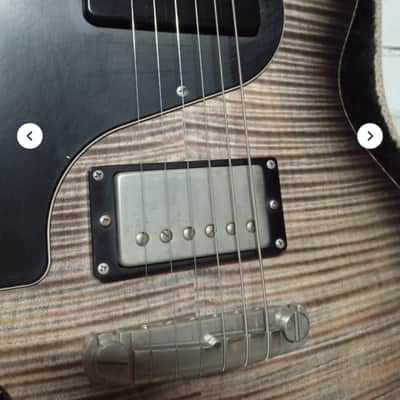 Nik Huber LEFT HANDED  KRAUSTER II “ Custom Shop” KORINA &  Super Flame Top  2016  Charcoal Black image 25