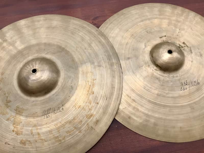 Rare ZILDJI Vram / Zildjian K Constantinople 16” Hi-hat Vintage 20s - ca 100 years old image 1