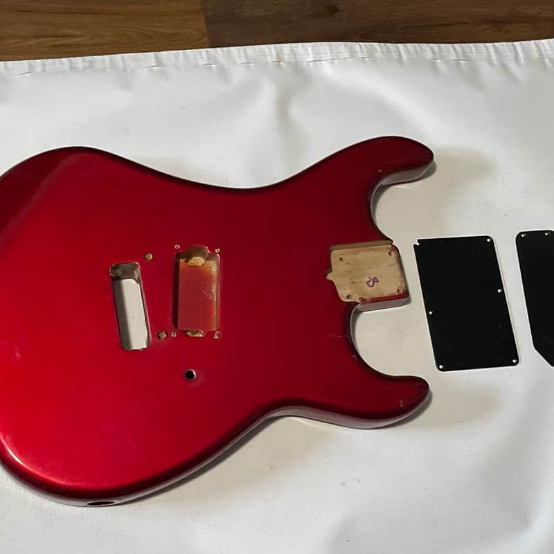 1980’s Kramer Focus 1000 Guitar Body Candy Apple Red