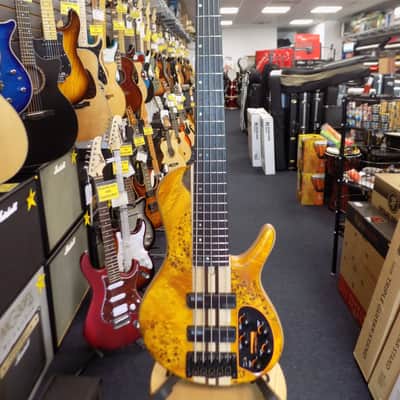 Cort Artisan Series A5 Plus SC Electric Bass w/ hardcase- Amber image 2
