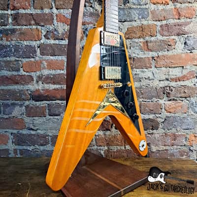 Epiphone Joe Bonamassa Signature '58 Amos Arthur Korina Flying V w/ OHSC (2017 - Natural Korina) image 7