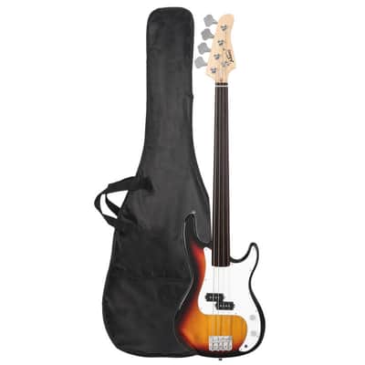 Fretless Electric Bass Guitar Sunset Full Size 4 String for experienced Bass image 1