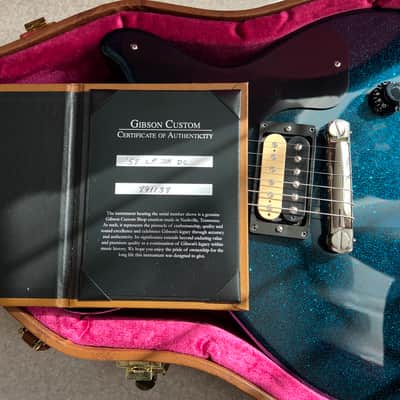 Gibson Custom Shop M2M '58 Humbucker Les Paul Junior Jr DC Brunswick Blue image 12