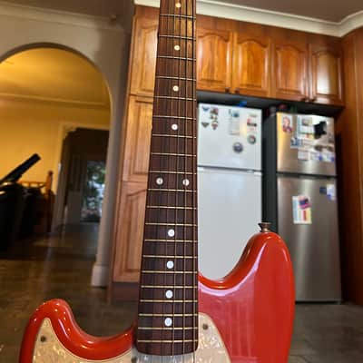 Fender Kurt Cobain Mustang Left-Handed 2012 - 2014 - Fiesta Red image 7